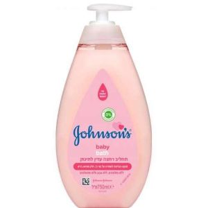 תחליב רחצה עדין לתינוק Johnsons - נפח 750 מ''ל
