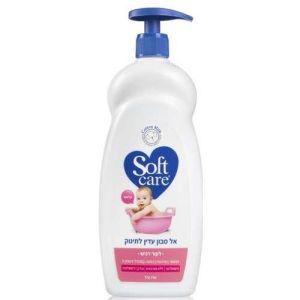 אל סבון עדין לתינוק Soft Care בגודל 770 מ''ל מועשר בפרוטאין כותנה, קמומיל וויט