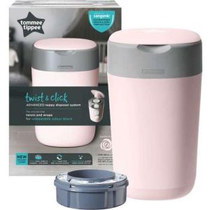 פח מנטרל ריחות לחיתולים Tommee Tippee Twist and Click - ורוד